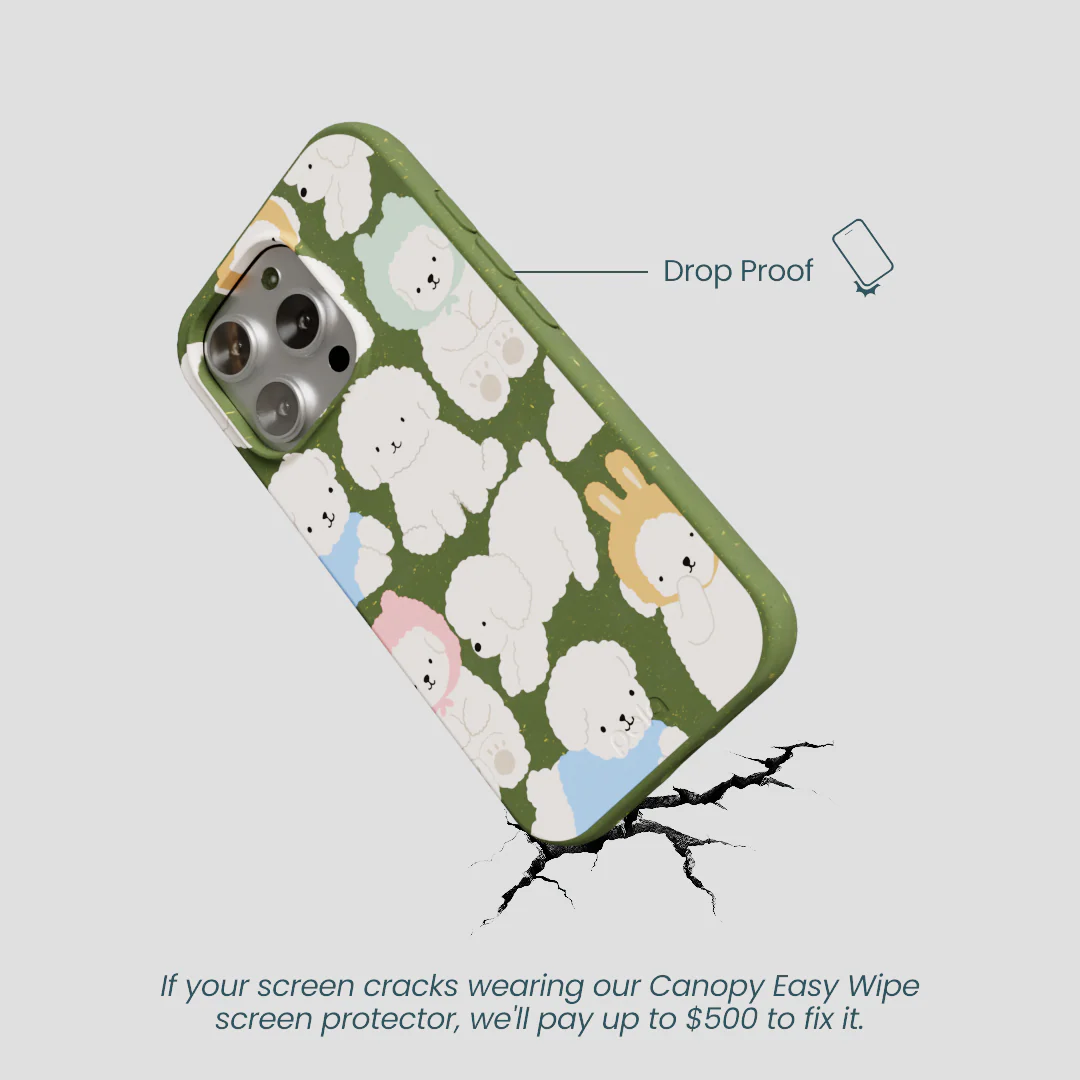 Forest Floor Cloud Poodles iPhone 16 Pro Case - Image 5