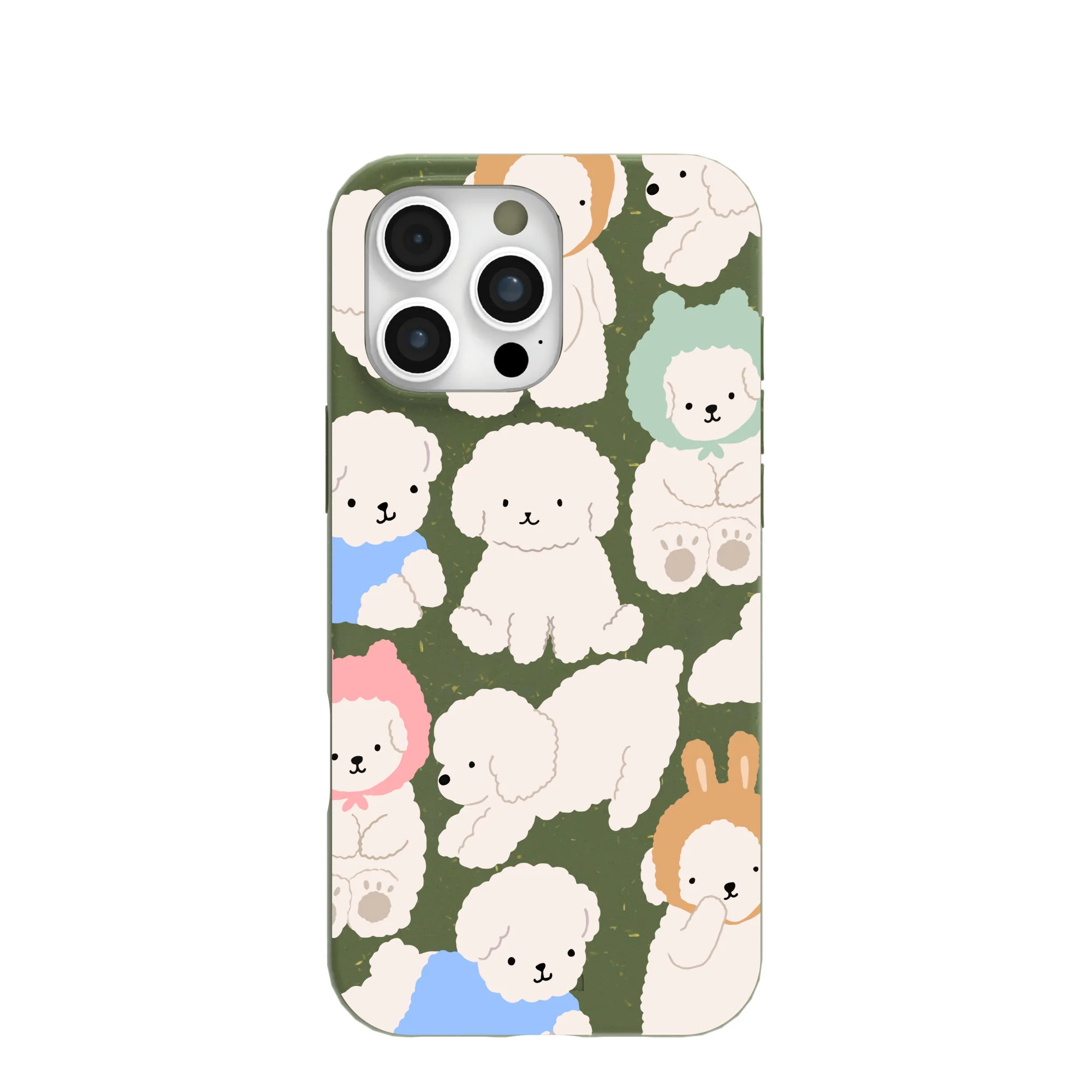 Forest Floor Cloud Poodles iPhone 16 Pro Max Case