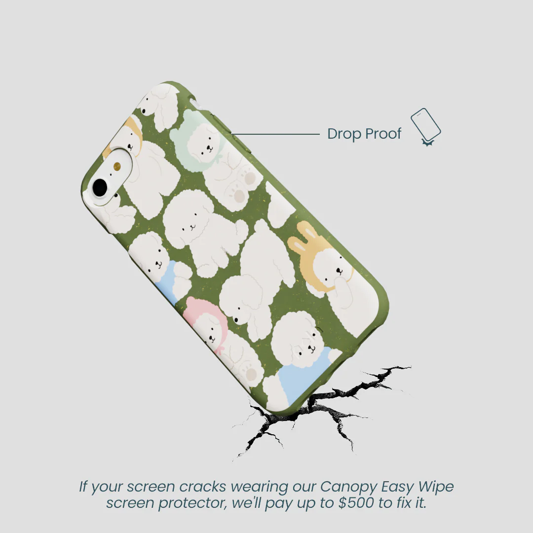 Forest Floor Cloud Poodles iPhone 6/6s/7/8/SE Case - Image 5