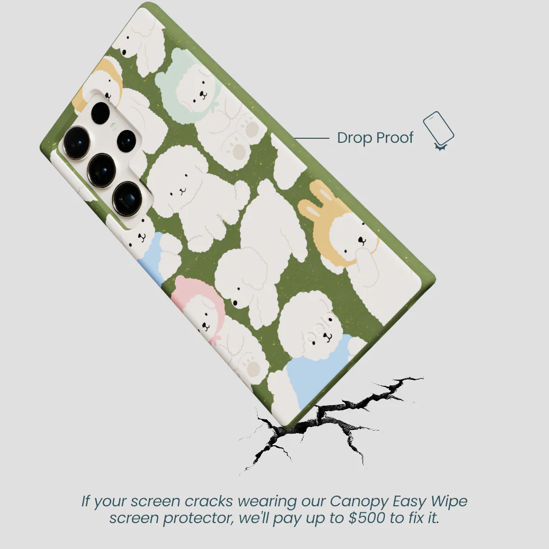 Forest Floor Cloud Poodles Samsung Galaxy S24 Ultra Case - Image 5