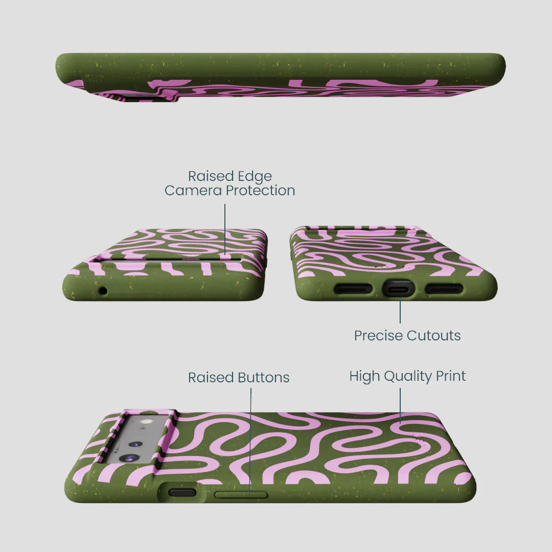 Forest Floor Cotton Curls Google Pixel 6a Case - Image 3