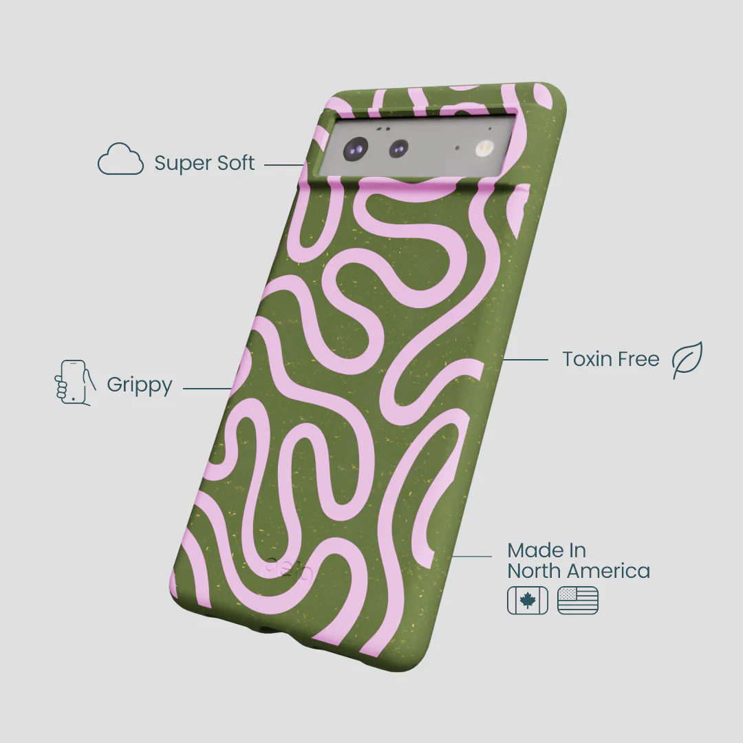 Forest Floor Cotton Curls Google Pixel 6a Case - Image 4
