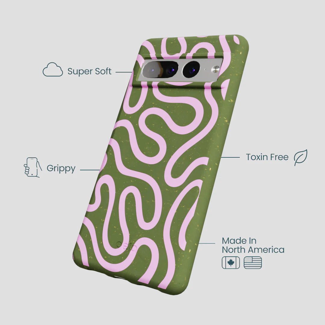 Forest Floor Cotton Curls Google Pixel 7 Pro Case - Image 4