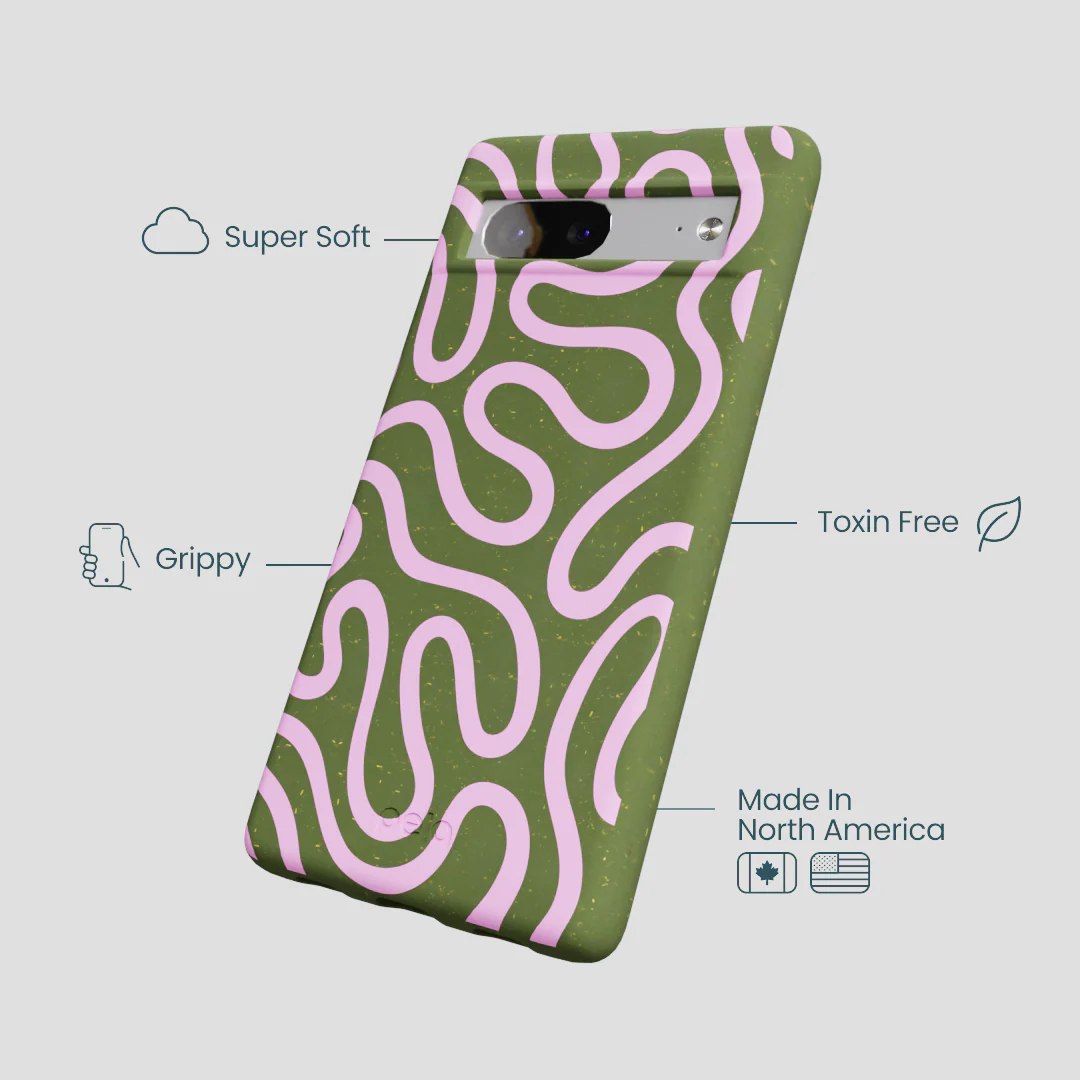 Forest Floor Cotton Curls Google Pixel 7a Case - Image 4