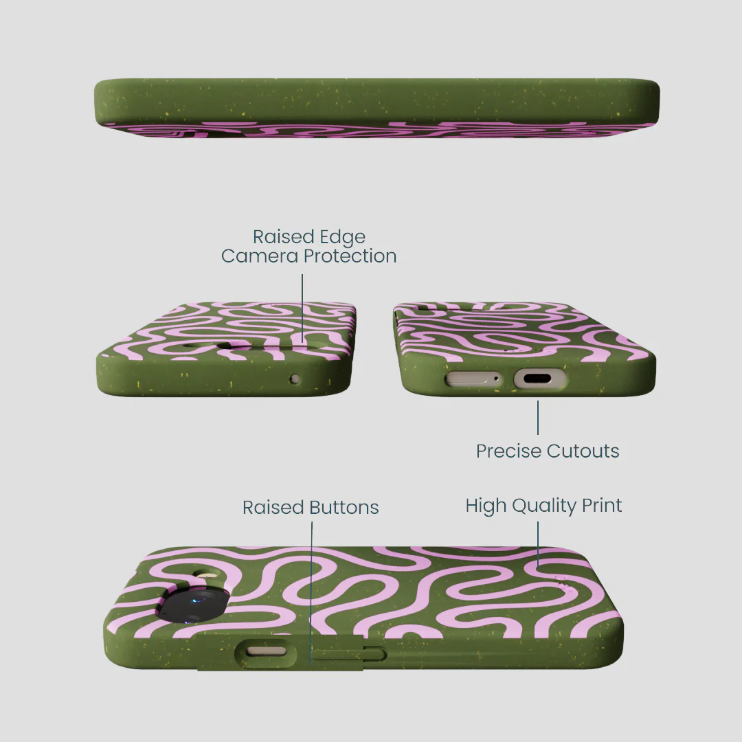 Forest Floor Cotton Curls Google Pixel 9a Case - Image 3