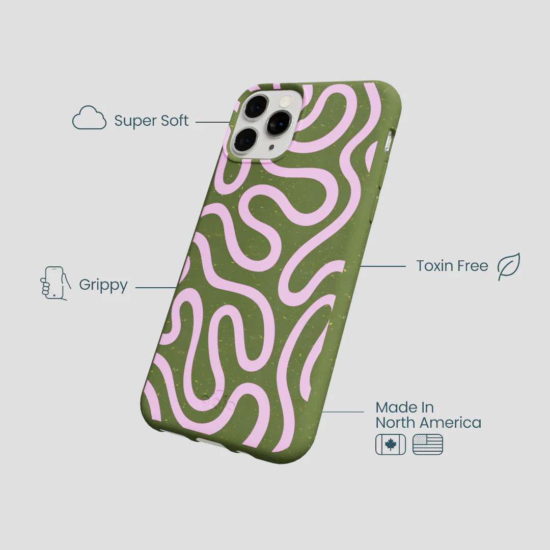 Forest Floor Cotton Curls iPhone 11 Pro Case - Image 4