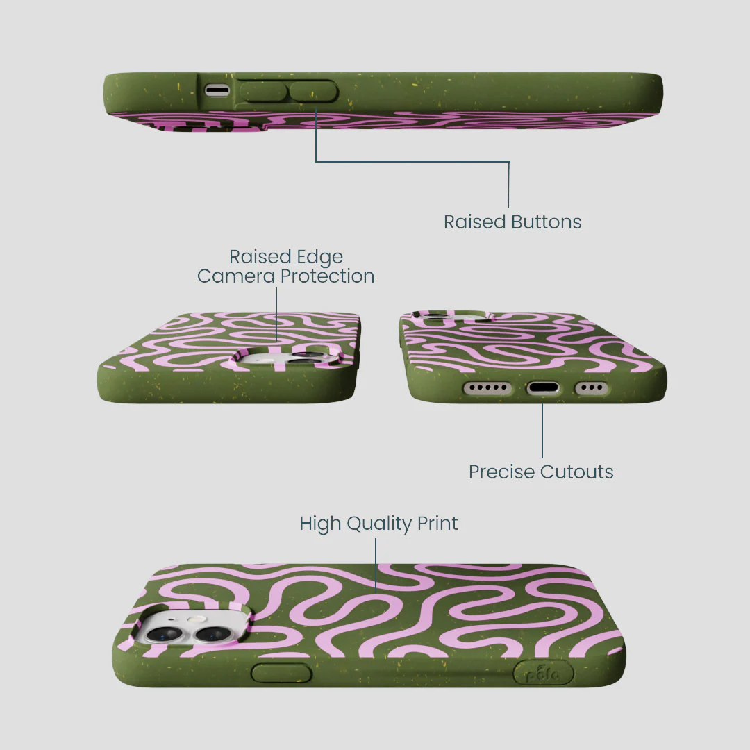 Forest Floor Cotton Curls iPhone 12/ iPhone 12 Pro Case - Image 3