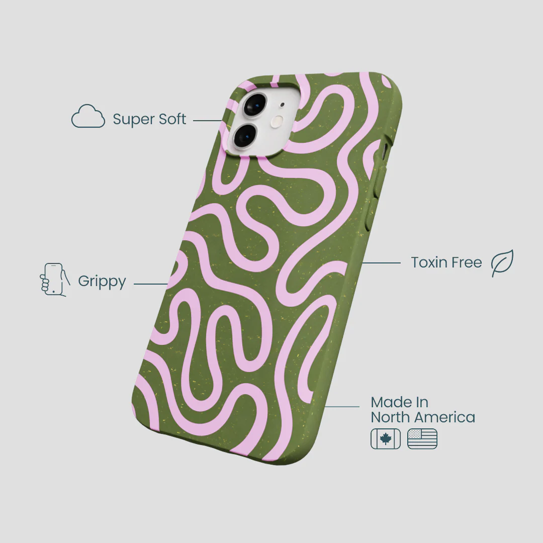 Forest Floor Cotton Curls iPhone 12/ iPhone 12 Pro Case - Image 4