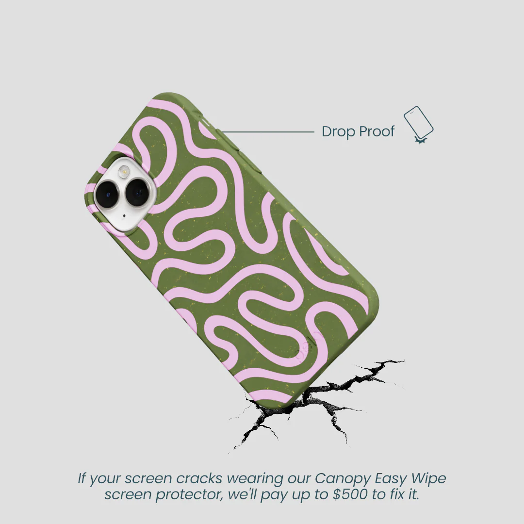 Forest Floor Cotton Curls iPhone 13 Mini Case - Image 5