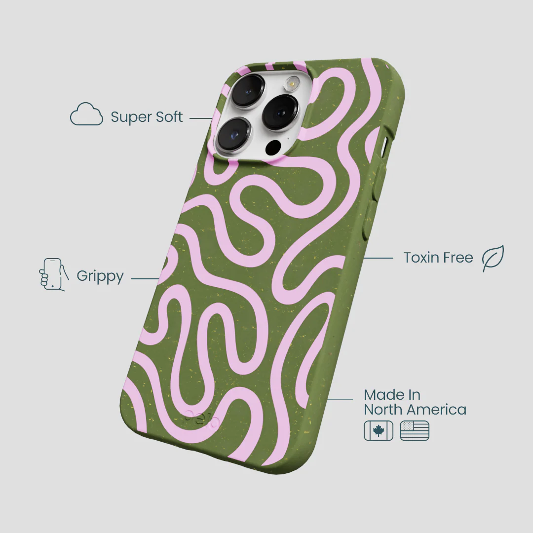 Forest Floor Cotton Curls iPhone 13 Pro Max Case - Image 4