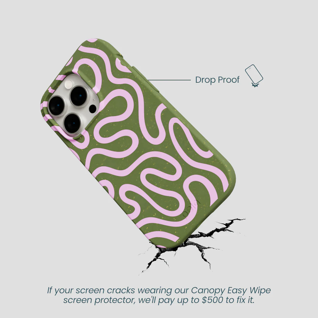 Forest Floor Cotton Curls iPhone 14 Pro Case - Image 5