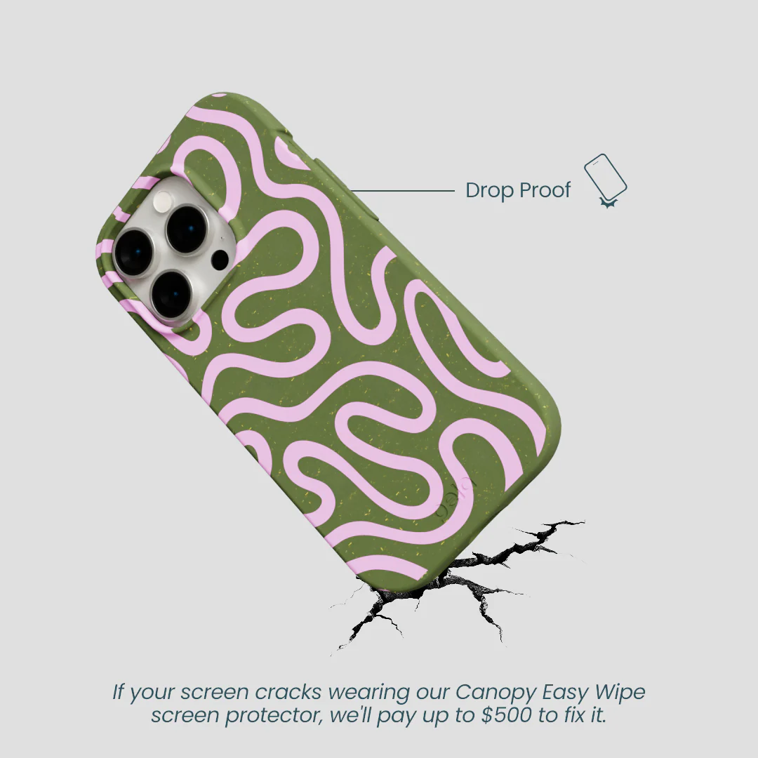 Forest Floor Cotton Curls iPhone 15 Pro Case - Image 5