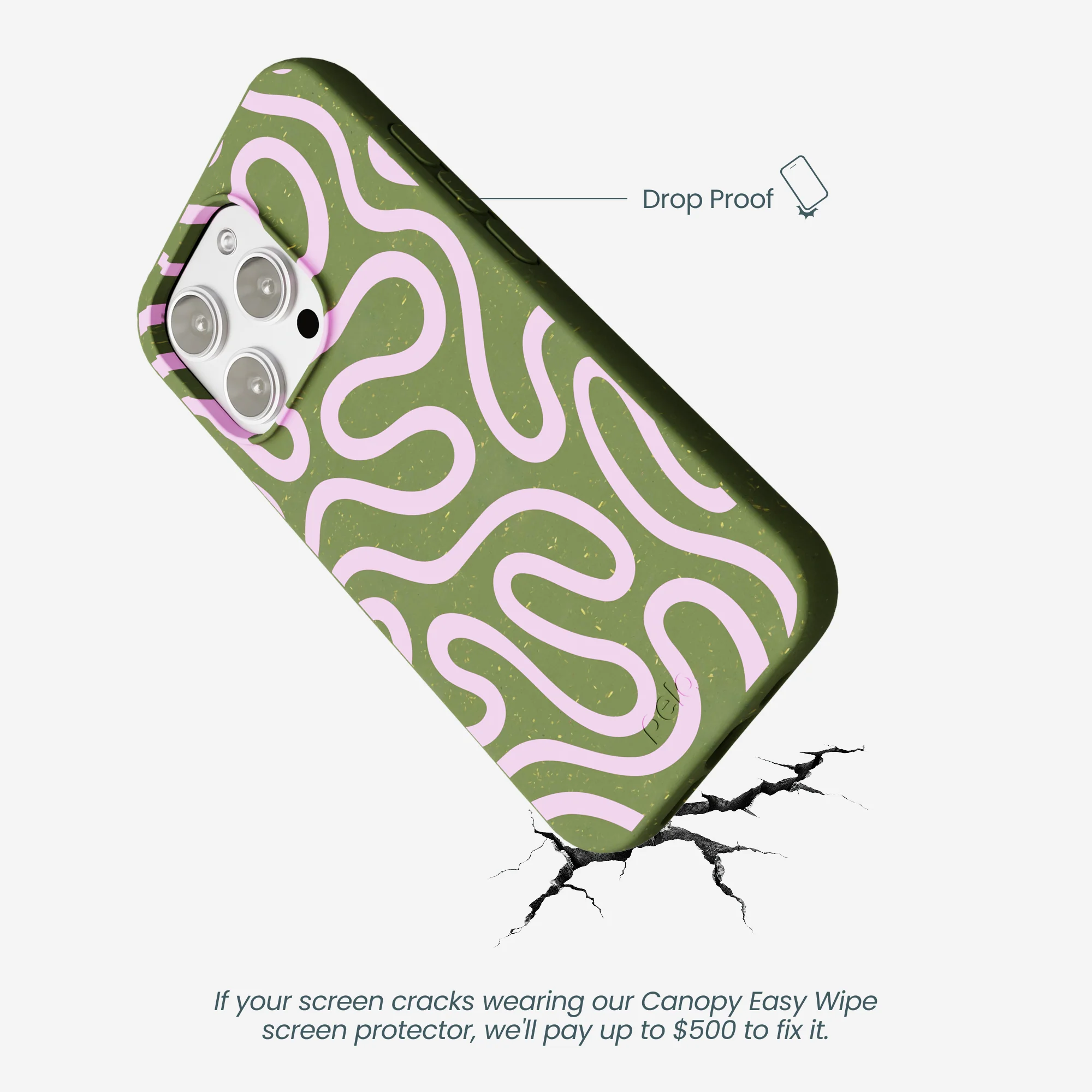Forest Floor Cotton Curls iPhone 16 Pro Max Case - Image 5