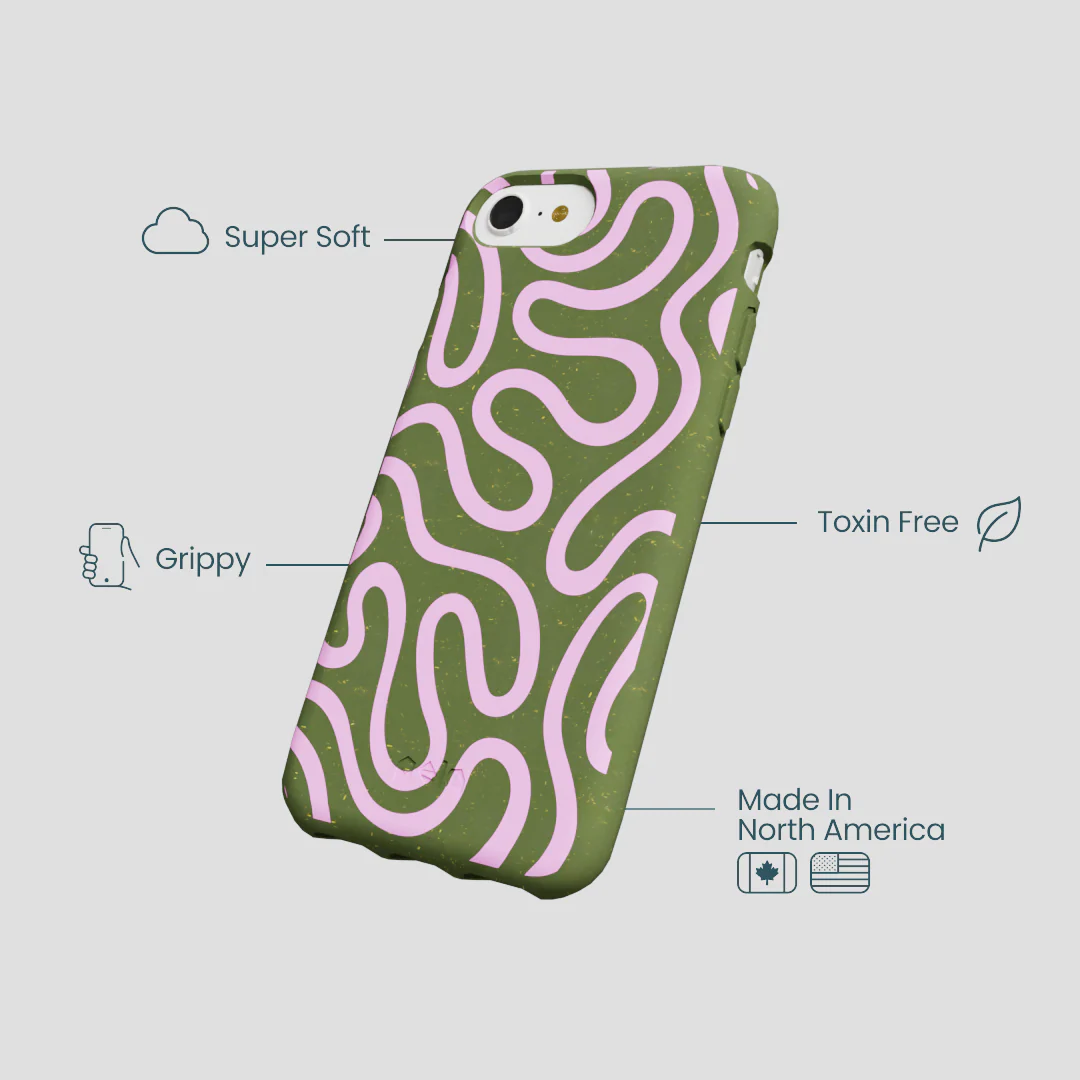 Forest Floor Cotton Curls iPhone 6/6s/7/8/SE Case - Image 4