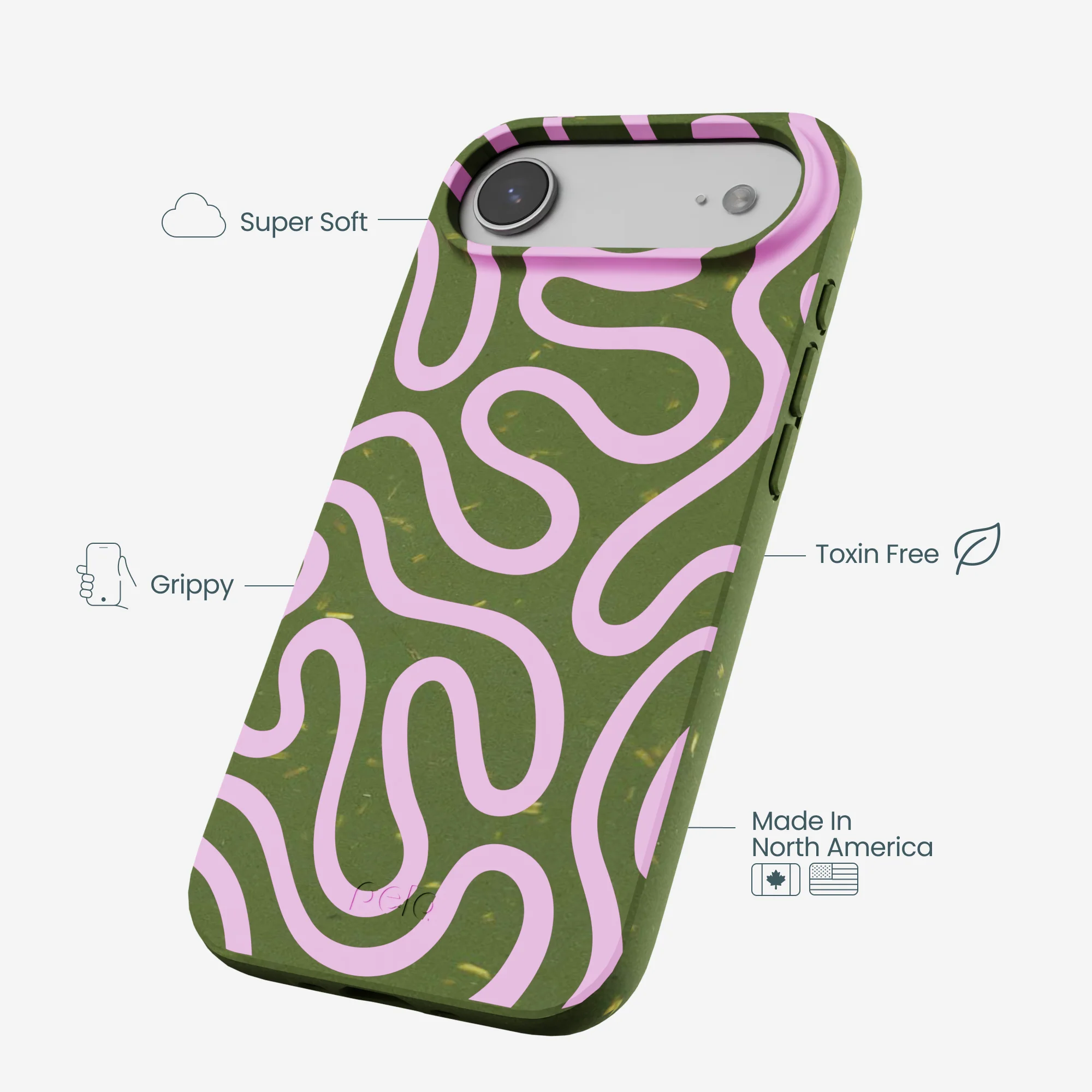 Forest Floor Cotton Curls iPhone Air Case - Image 4