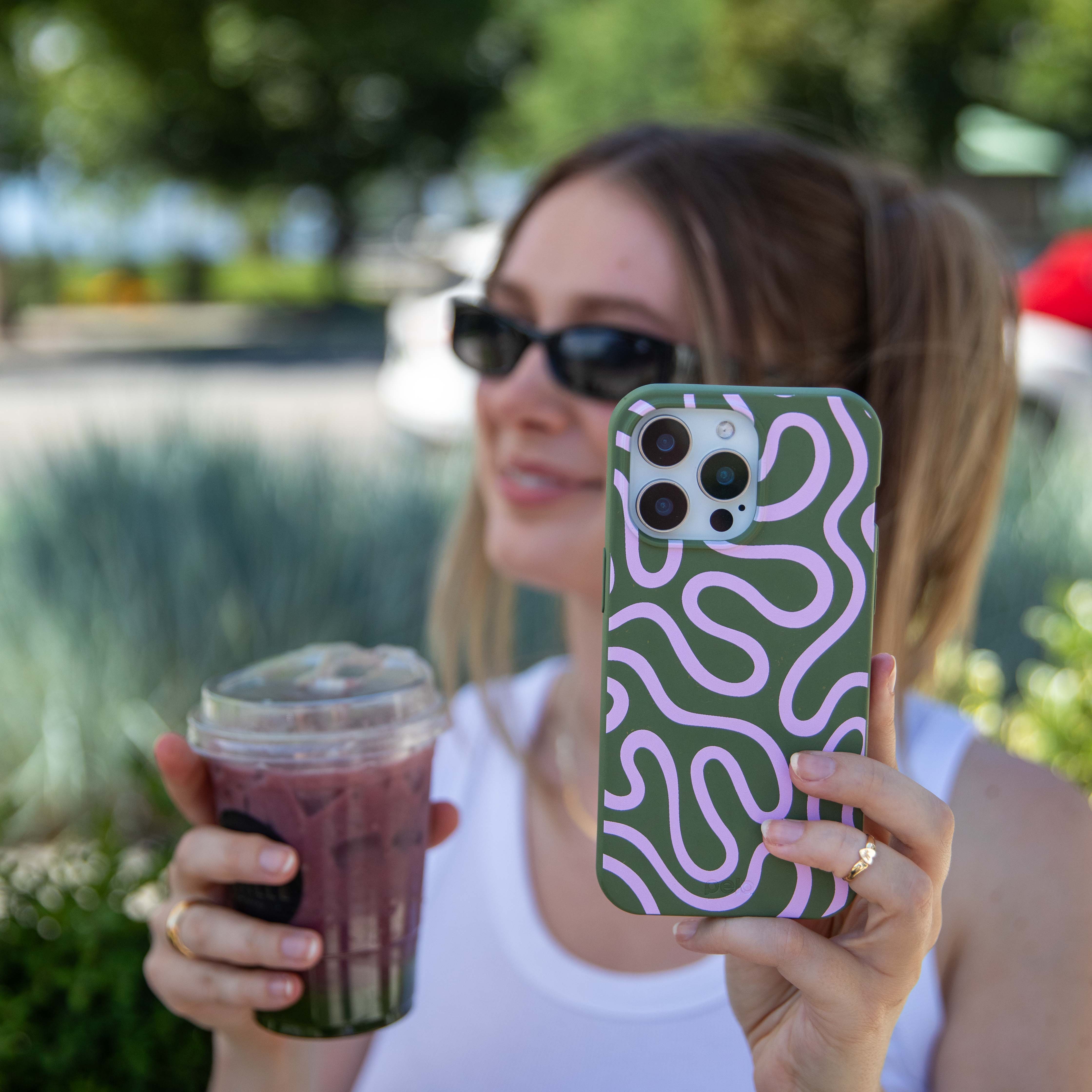 Forest Floor Cotton Curls Samsung Galaxy S21 Case - Image 2