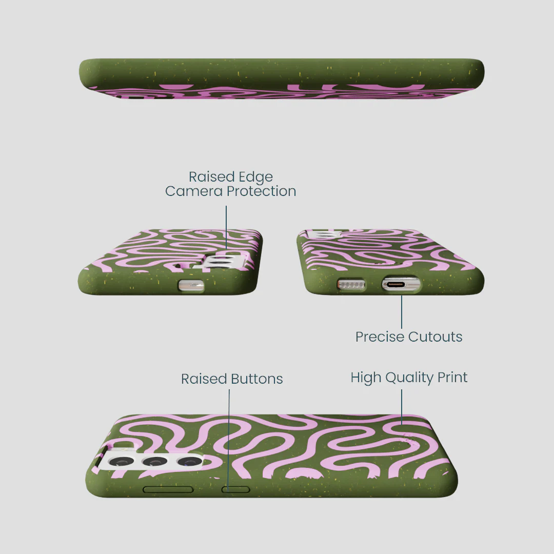 Forest Floor Cotton Curls Samsung Galaxy S21 Case - Image 3