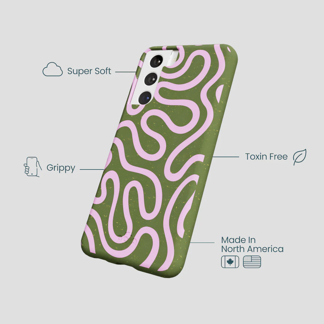 Forest Floor Cotton Curls Samsung Galaxy S21 Case - Image 4
