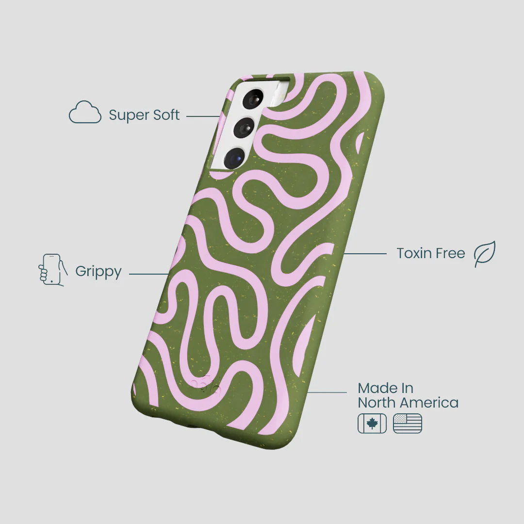 Forest Floor Cotton Curls Samsung Galaxy S22 Case - Image 4