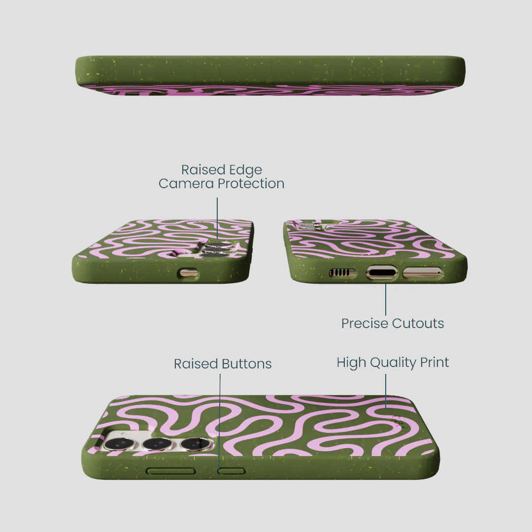Forest Floor Cotton Curls Samsung Galaxy S23 Case - Image 3