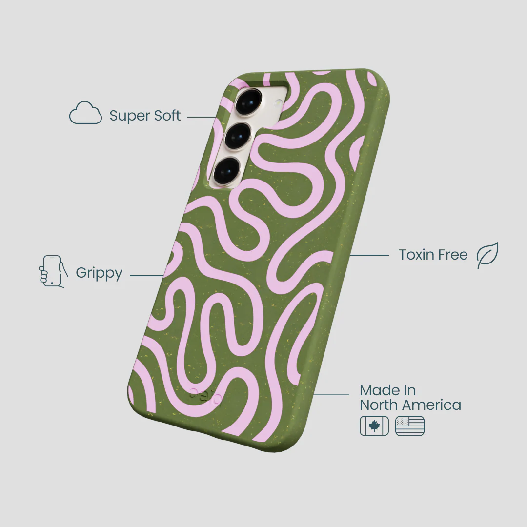 Forest Floor Cotton Curls Samsung Galaxy S23 Case - Image 4