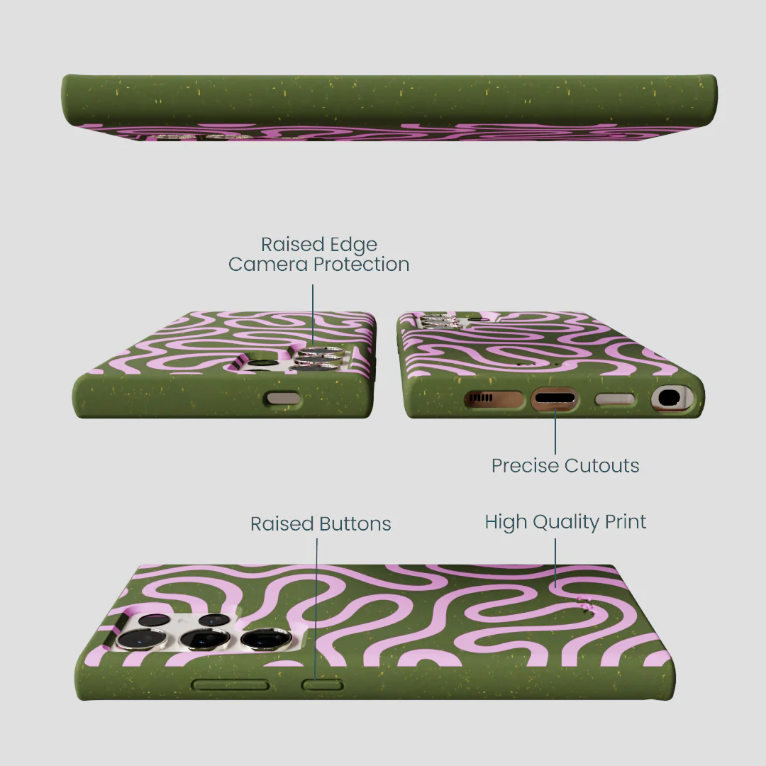 Forest Floor Cotton Curls Samsung Galaxy S24 Ultra Case - Image 3