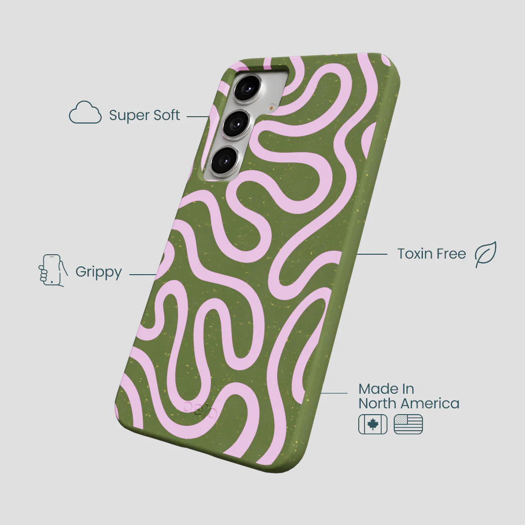 Forest Floor Cotton Curls Samsung Galaxy S25+(Plus) Case - Image 4