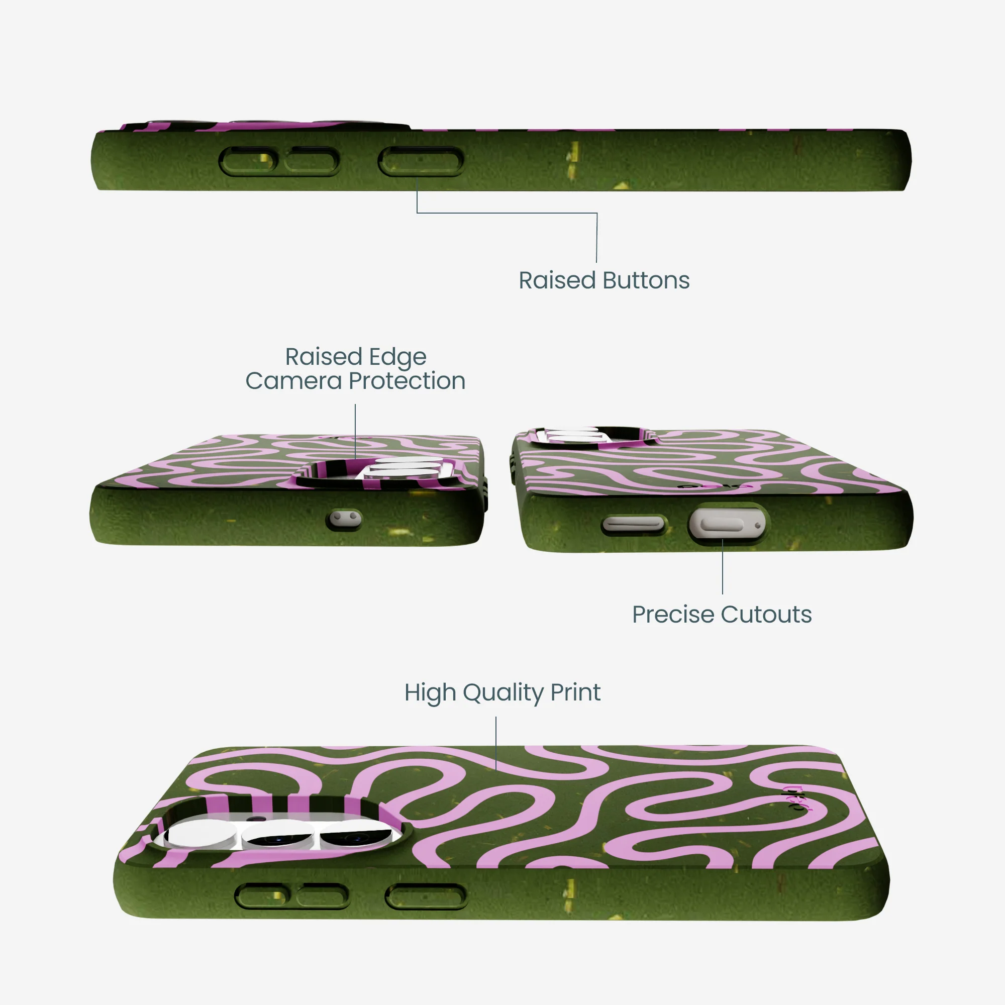 Forest Floor Cotton Curls Samsung Galaxy S26 Case - Image 3