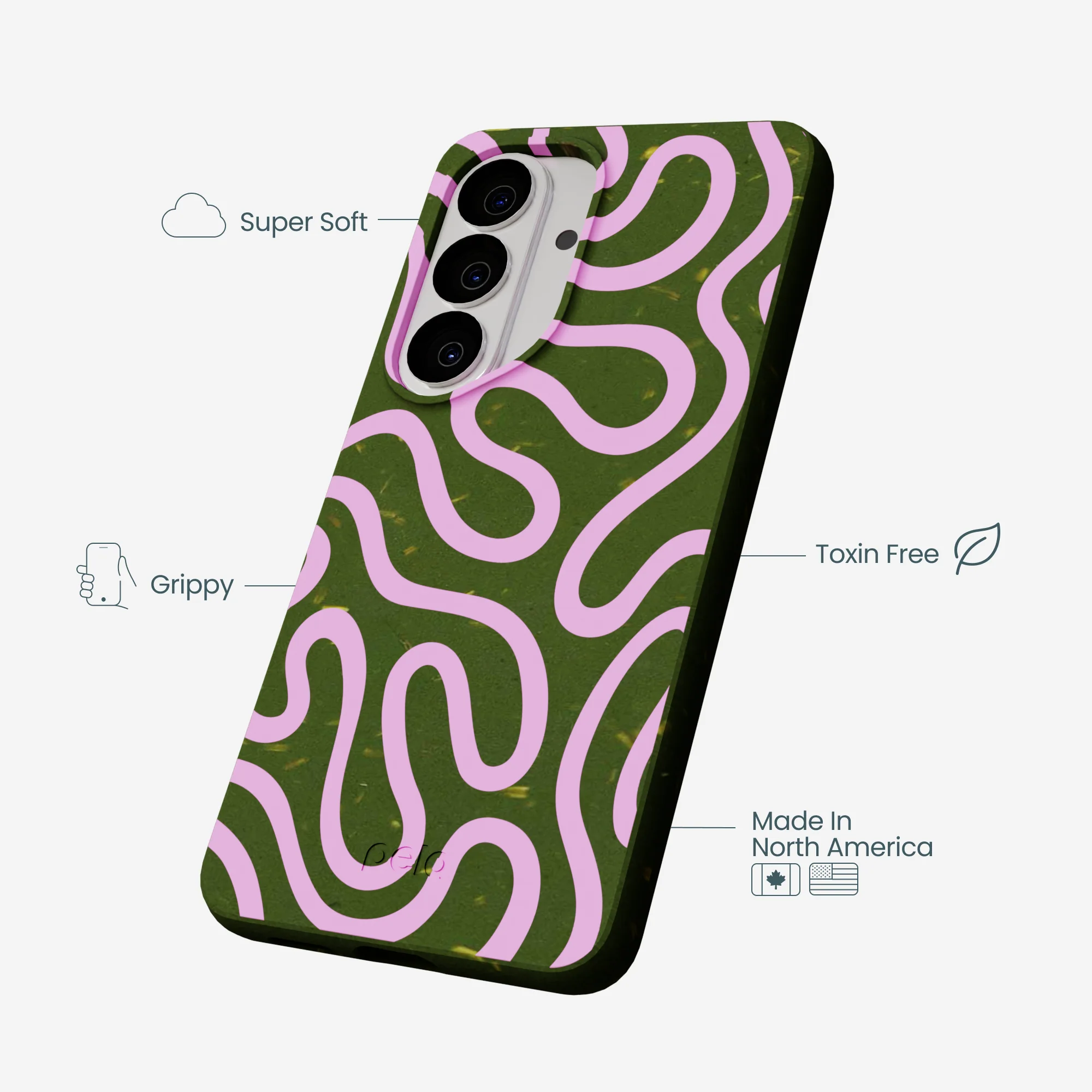 Forest Floor Cotton Curls Samsung Galaxy S26 Case - Image 4
