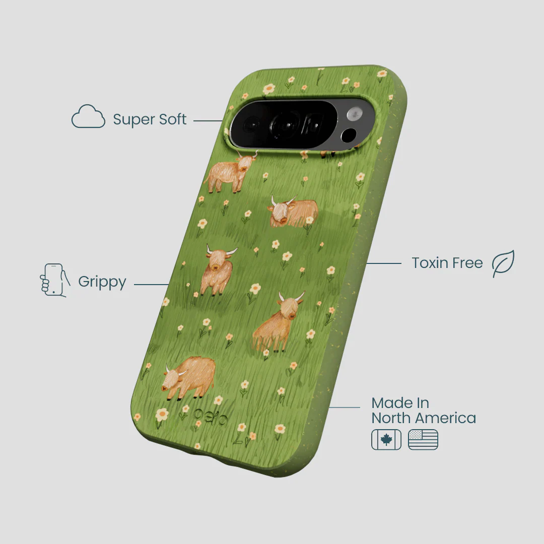 Forest Floor Cozy Cows Google Pixel 10/10 Pro Case - Image 3