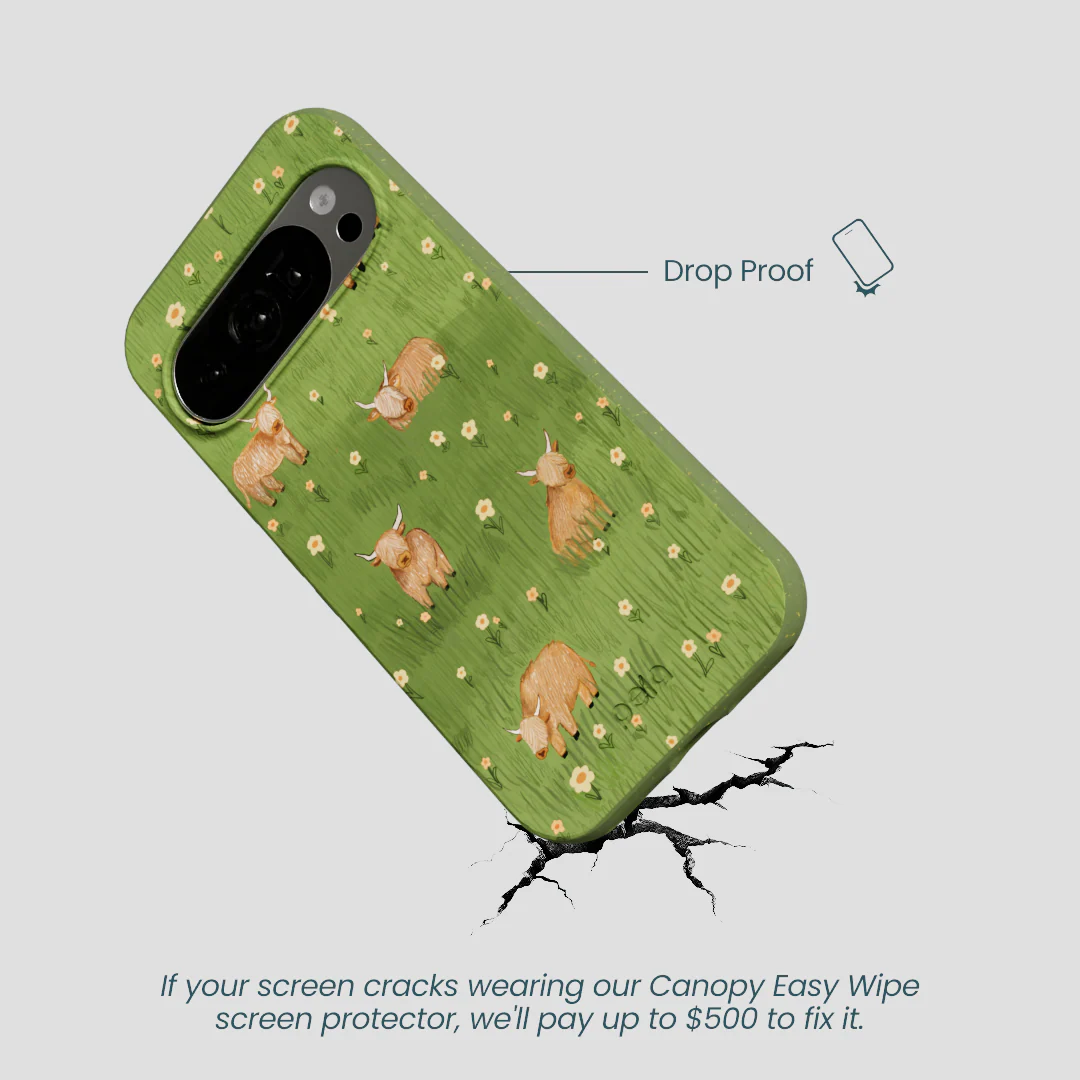 Forest Floor Cozy Cows Google Pixel 10/10 Pro Case - Image 4