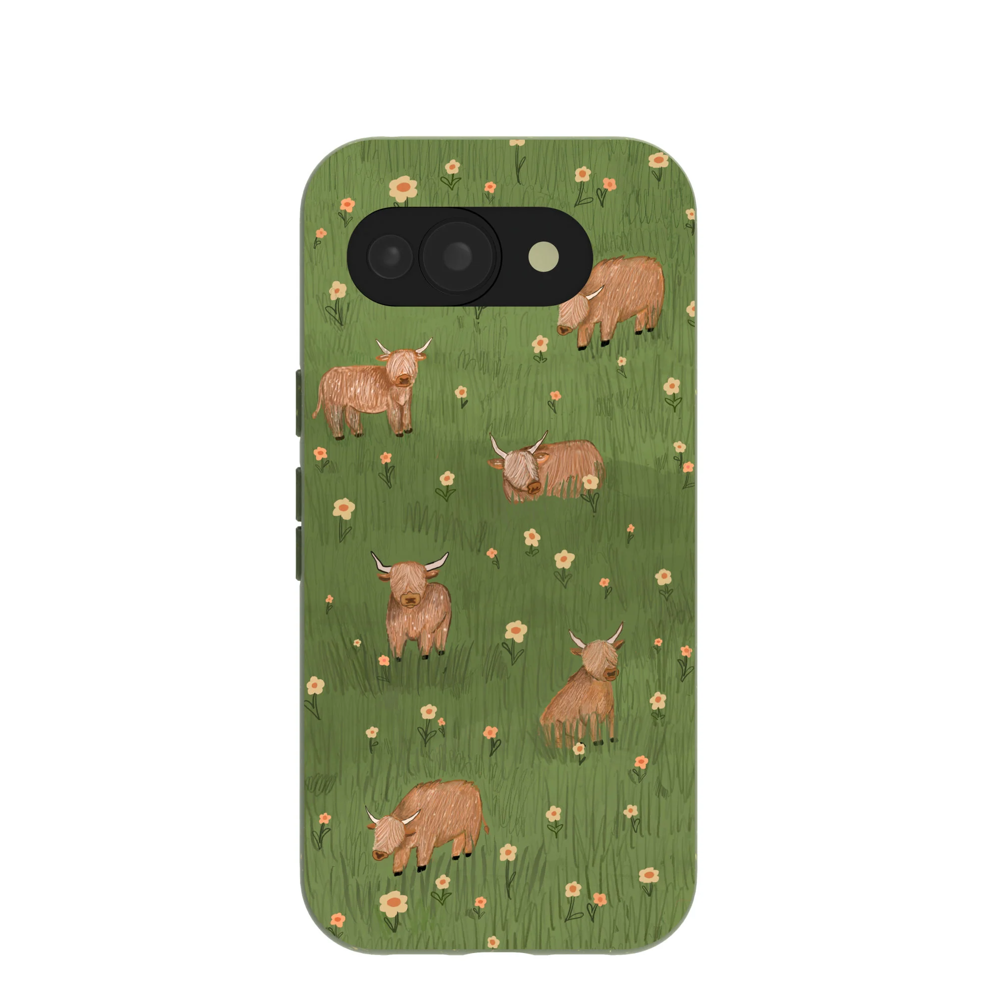 Forest Floor Cozy Cows Google Pixel 10a Case