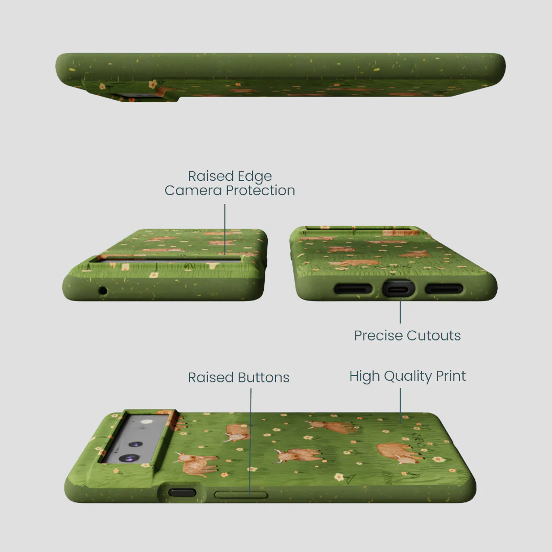 Forest Floor Cozy Cows Google Pixel 6 Case - Image 2