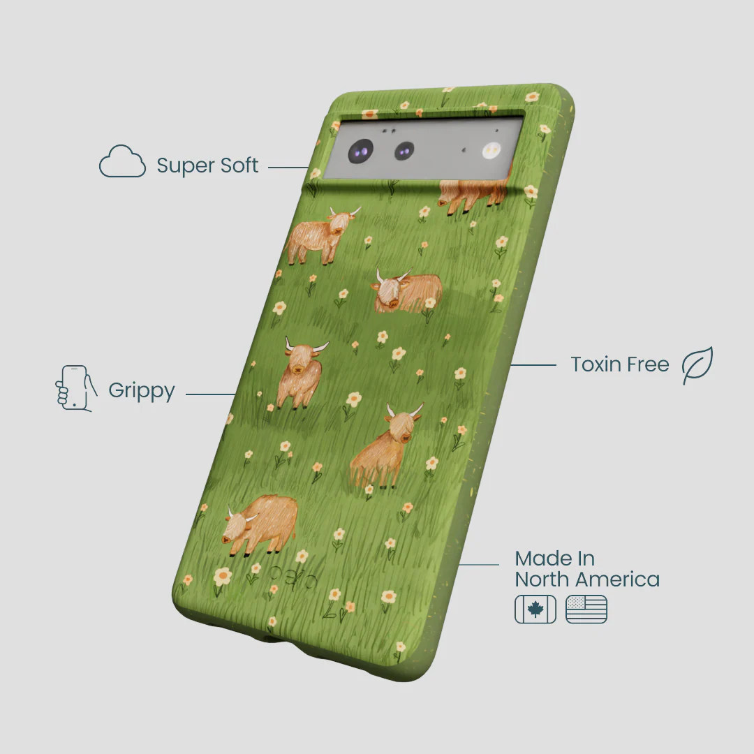 Forest Floor Cozy Cows Google Pixel 6 Case - Image 3