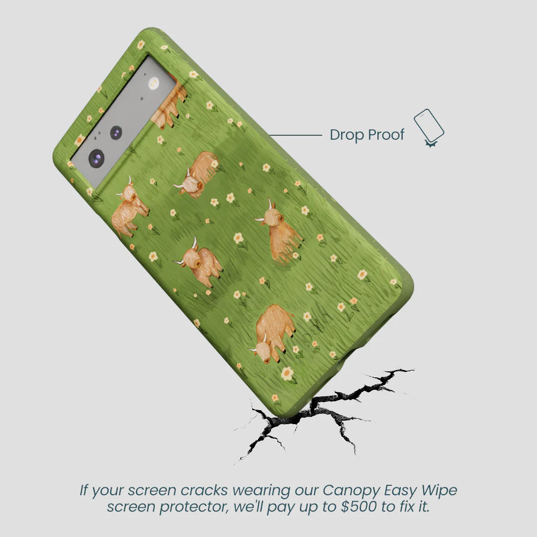 Forest Floor Cozy Cows Google Pixel 6 Case - Image 4