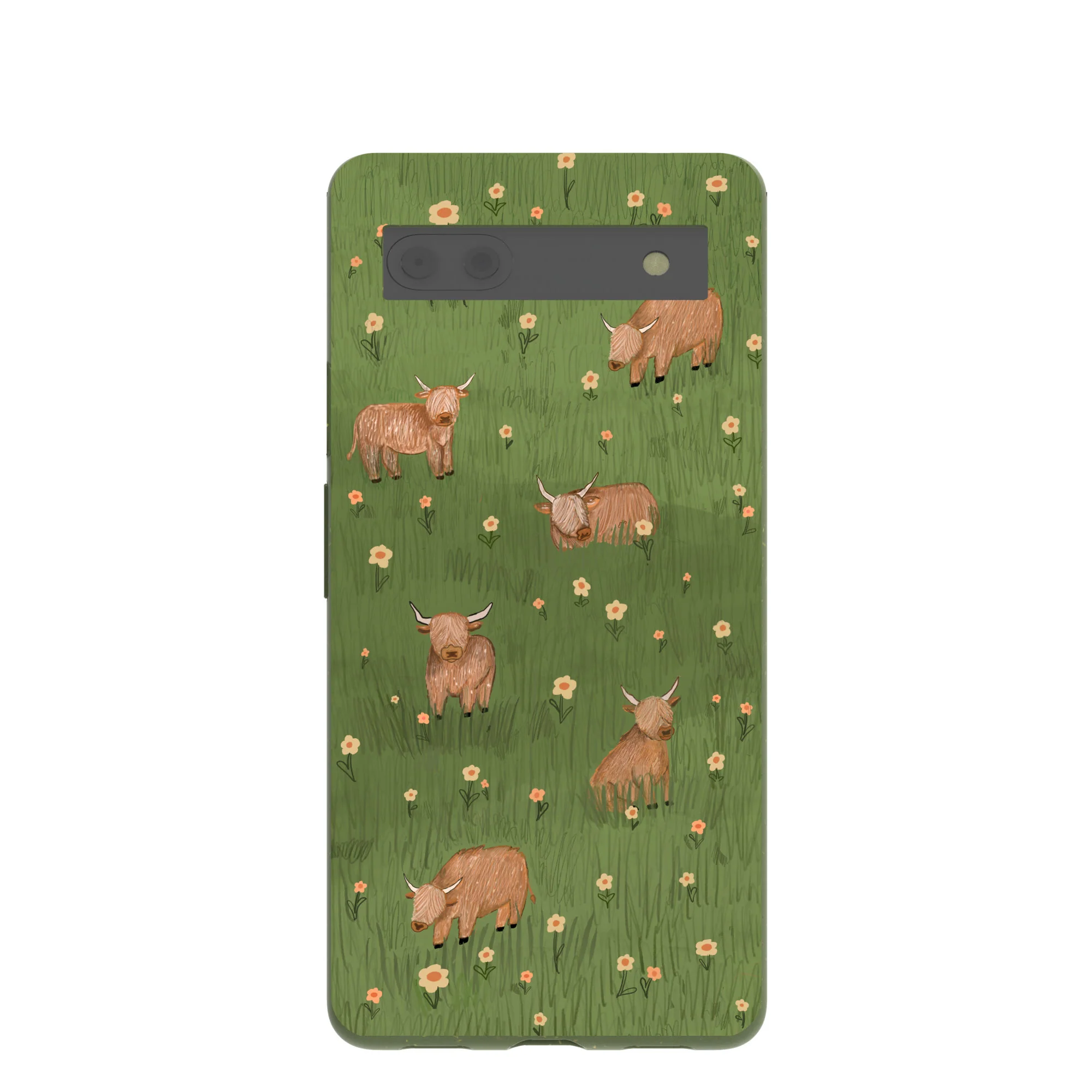 Forest Floor Cozy Cows Google Pixel 6a Case
