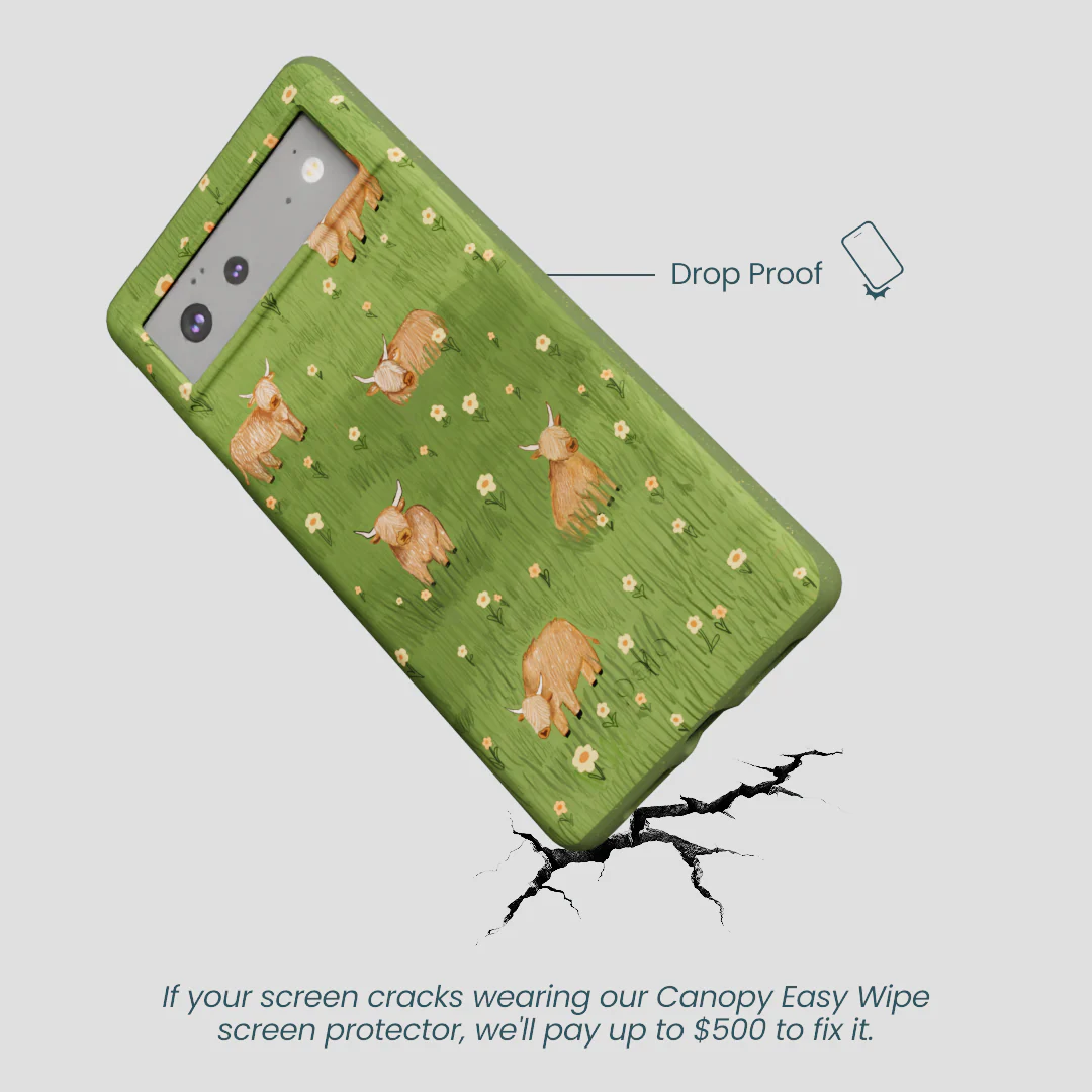 Forest Floor Cozy Cows Google Pixel 6a Case - Image 4