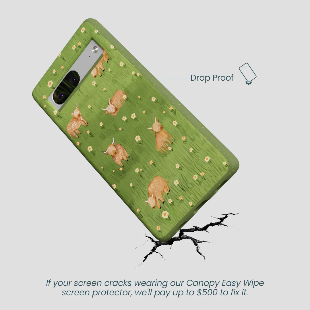 Forest Floor Cozy Cows Google Pixel 7 Case - Image 4