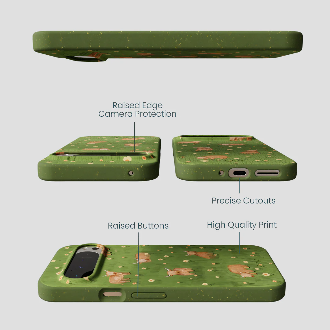 Forest Floor Cozy Cows Google Pixel 9 Pro XL Case - Image 2
