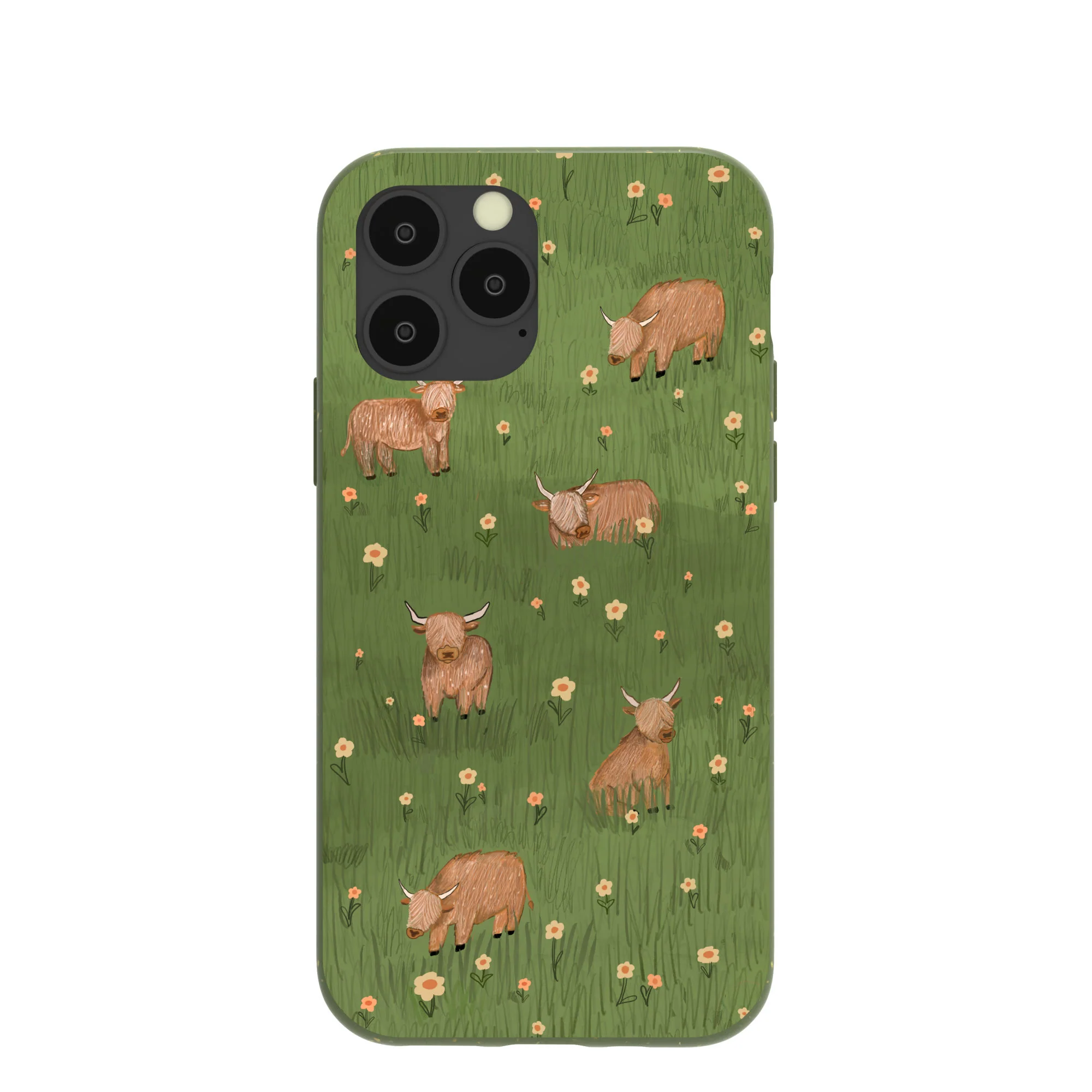 Forest Floor Cozy Cows iPhone 11 Pro Case