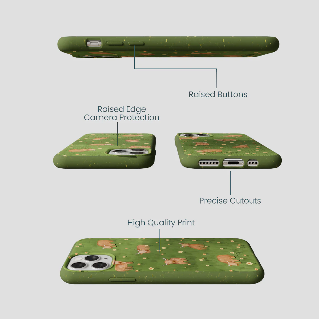 Forest Floor Cozy Cows iPhone 11 Pro Case - Image 2
