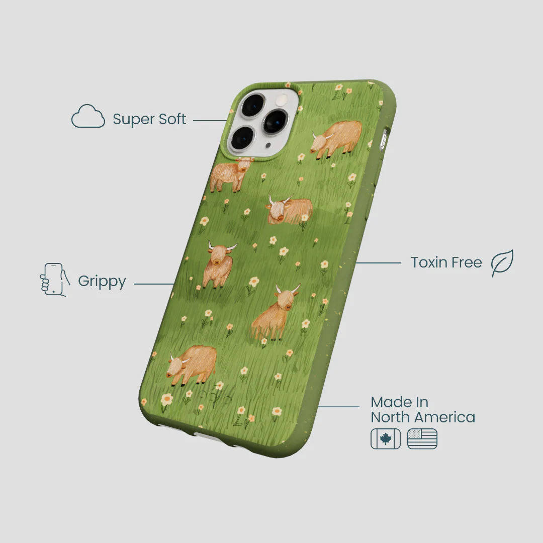 Forest Floor Cozy Cows iPhone 11 Pro Case - Image 3