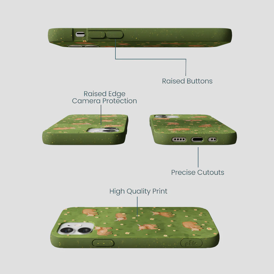 Forest Floor Cozy Cows iPhone 12 Mini Case - Image 2