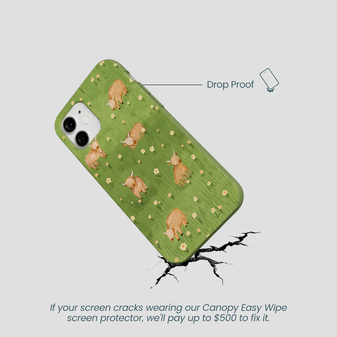 Forest Floor Cozy Cows iPhone 12 Mini Case - Image 4