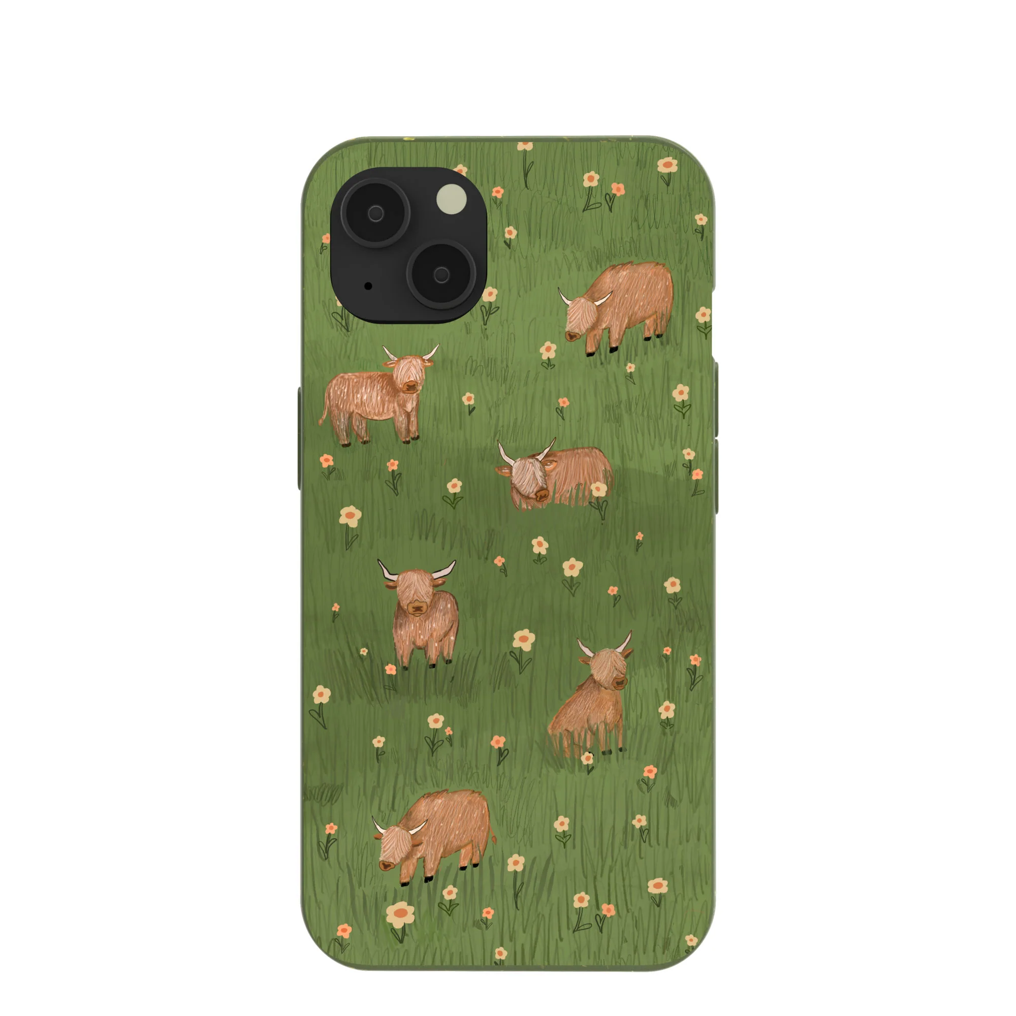 Forest Floor Cozy Cows iPhone 13 Case