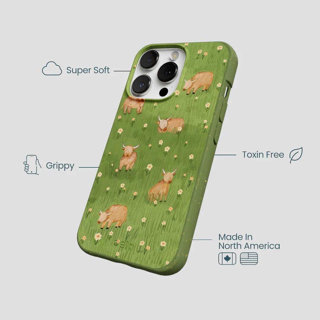 Forest Floor Cozy Cows iPhone 13 Pro Case - Image 4