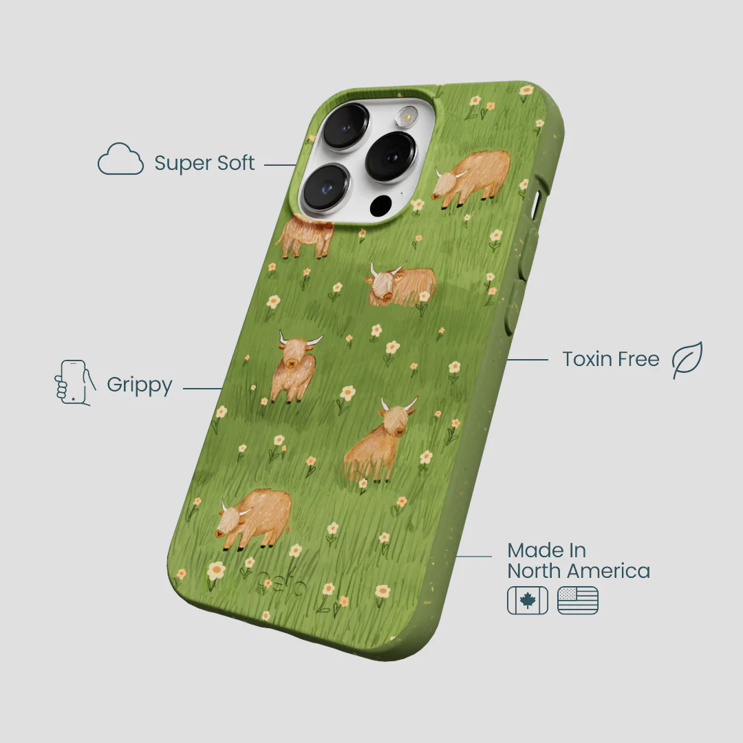 Forest Floor Cozy Cows iPhone 13 Pro Max Case - Image 4