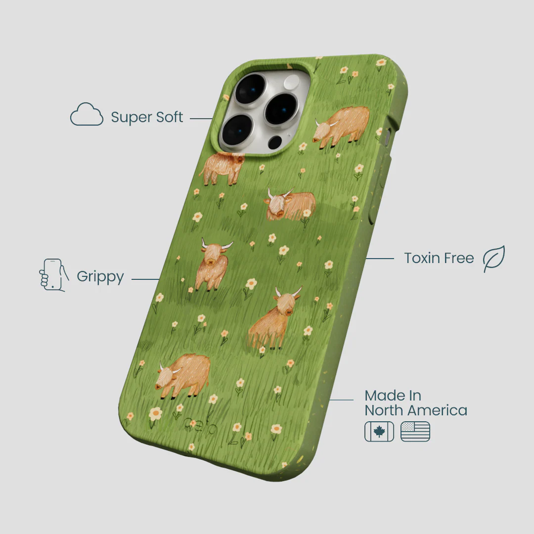 Forest Floor Cozy Cows iPhone 14 Pro Max Case - Image 4