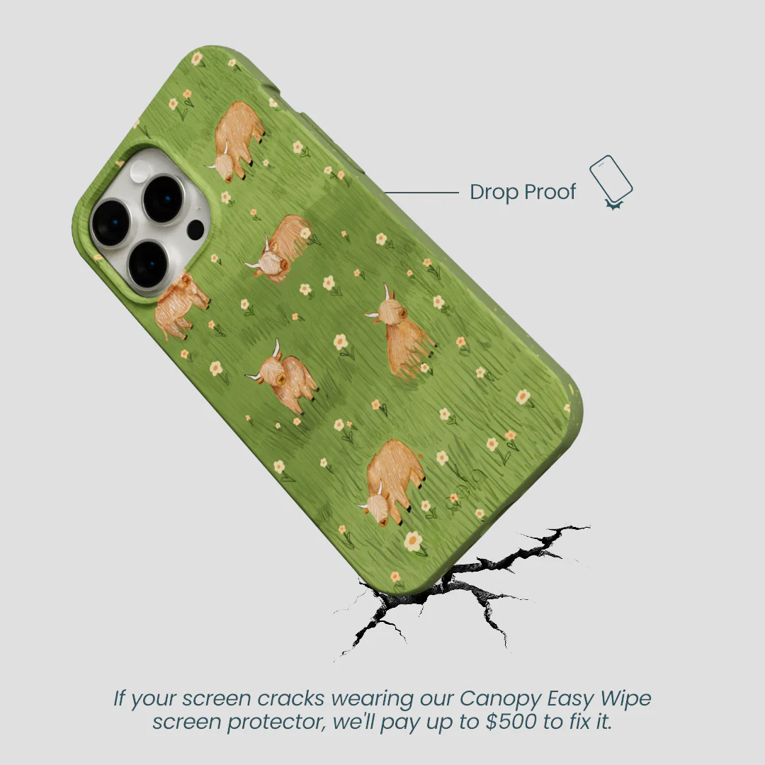 Forest Floor Cozy Cows iPhone 14 Pro Max Case - Image 5