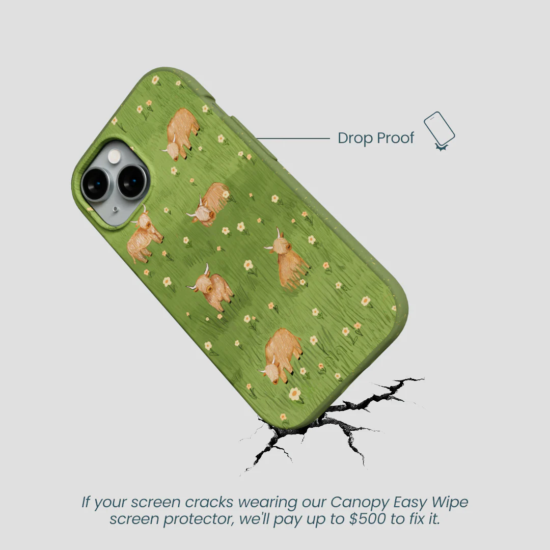 Forest Floor Cozy Cows iPhone 15 Case - Image 5